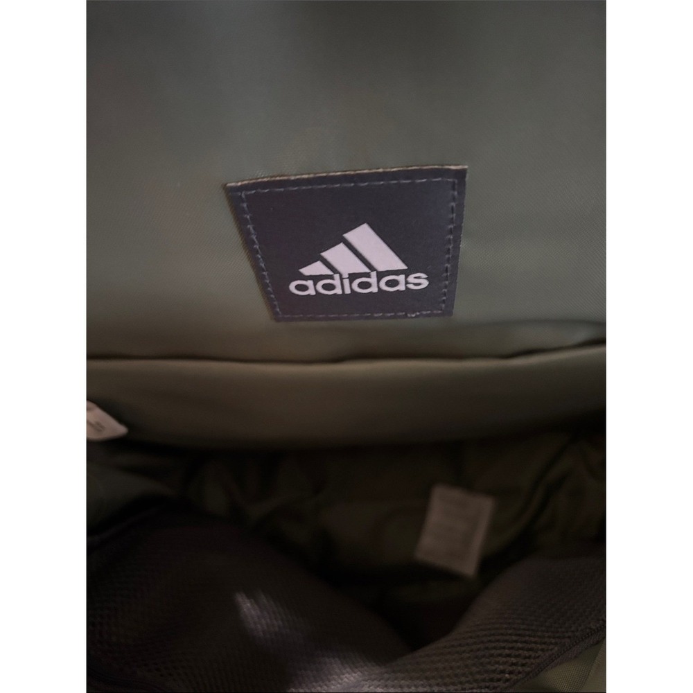 Adidas Weekender Silver Green Backpack 16" Laptop Travel School Daypack GIFT NEW - Picture 10 of 13